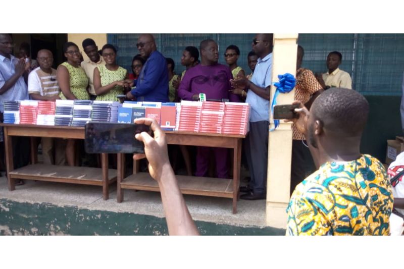 Textbook donation ceremony
